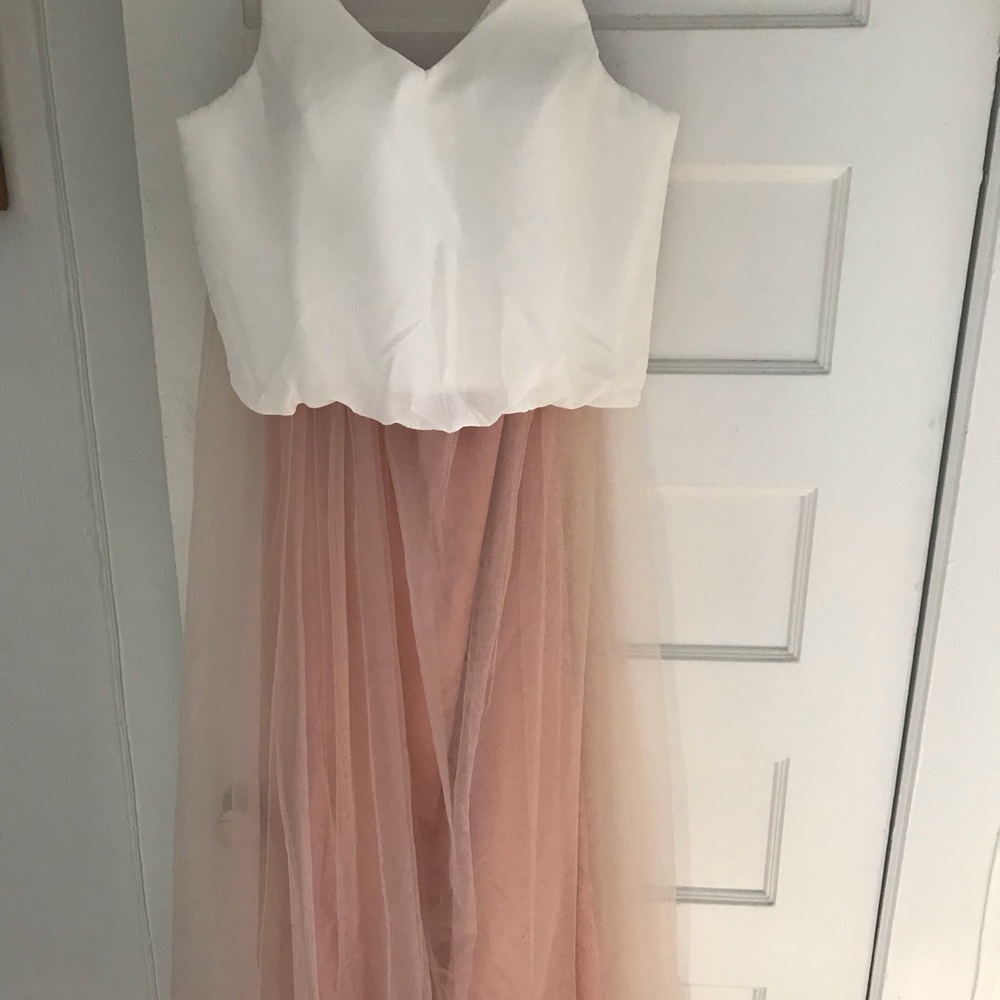 Two piece prom dress.